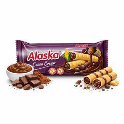 Kukuřičné trubičky Alaska kakaové 18g